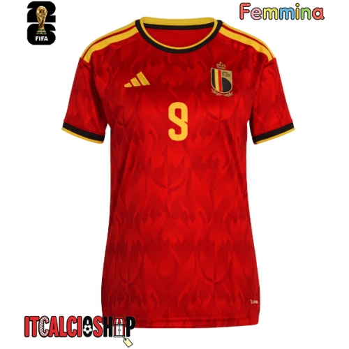 Belgio Romelu Lukaku #9 Prima Maglia Femmina Mondiali 2026 Manica Corta